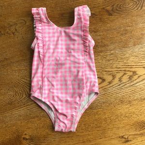 Hot pink/white Baby Gap swimsuit, 18-24 months.